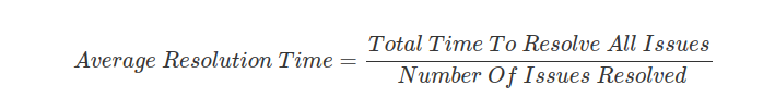 Average Resolution Time 